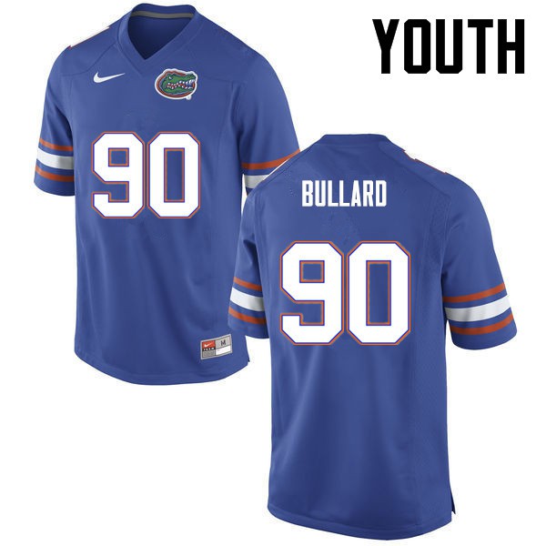 Florida Gators Youth #90 Jonathan Bullard College Football Blue